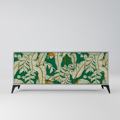 VERDANT PLEASURES 3-Door Sideboard in Grey Finish