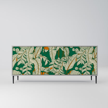 VERDANT PLEASURES 3-Door Sideboard in Grey Finish