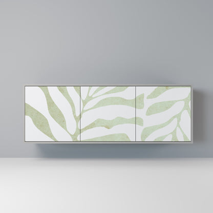 BOTANICAL SPARK 3-Door Sideboard in Grey Finish