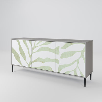 BOTANICAL SPARK 3-Door Sideboard in Grey Finish