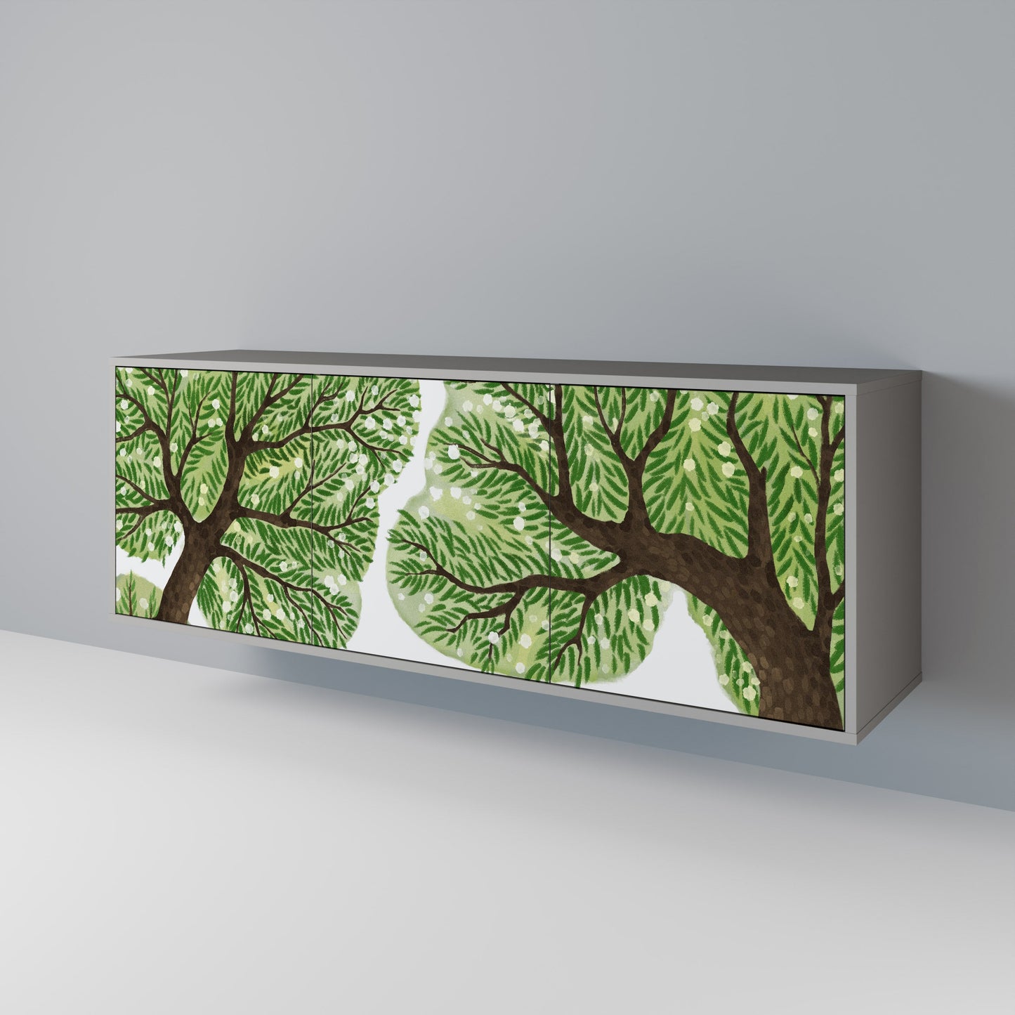 WILDERNESS DASH 3-Door Sideboard in Grey Finish