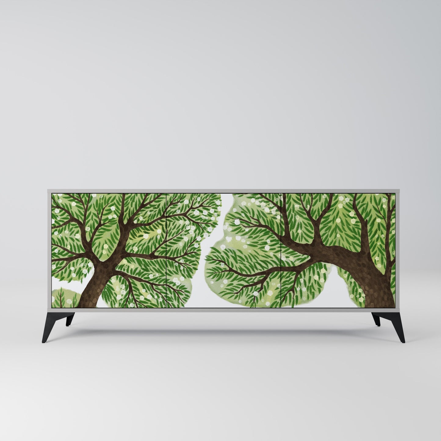 WILDERNESS DASH 3-Door Sideboard in Grey Finish