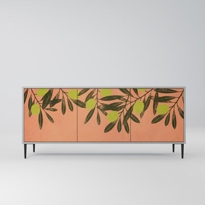 JUICY OLIVES 3-Door Sideboard in Grey Finish