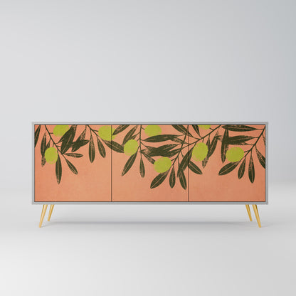 JUICY OLIVES 3-Door Sideboard in Grey Finish