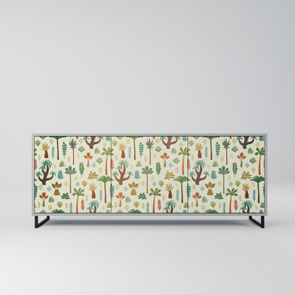 PALM SPRING 3-Door Sideboard in Grey Finish