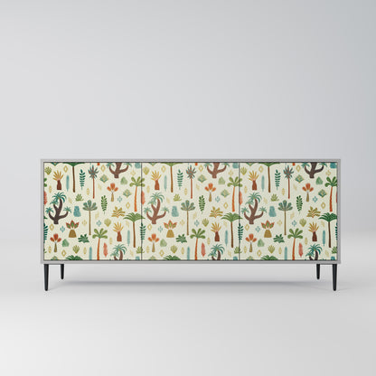 PALM SPRING 3-Door Sideboard in Grey Finish