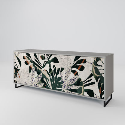 VERDURE FORMATION 3-Door Sideboard in Grey Finish