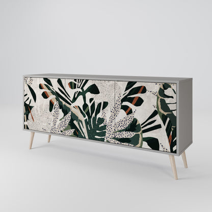 VERDURE FORMATION 3-Door Sideboard in Grey Finish