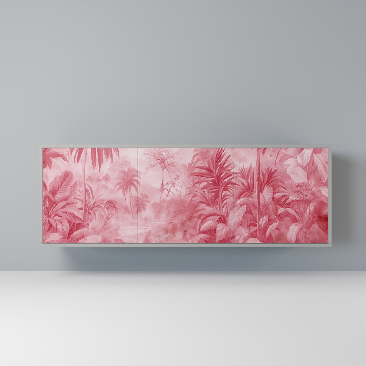 SWEET TROPICS 3-Door Sideboard in Grey Finish