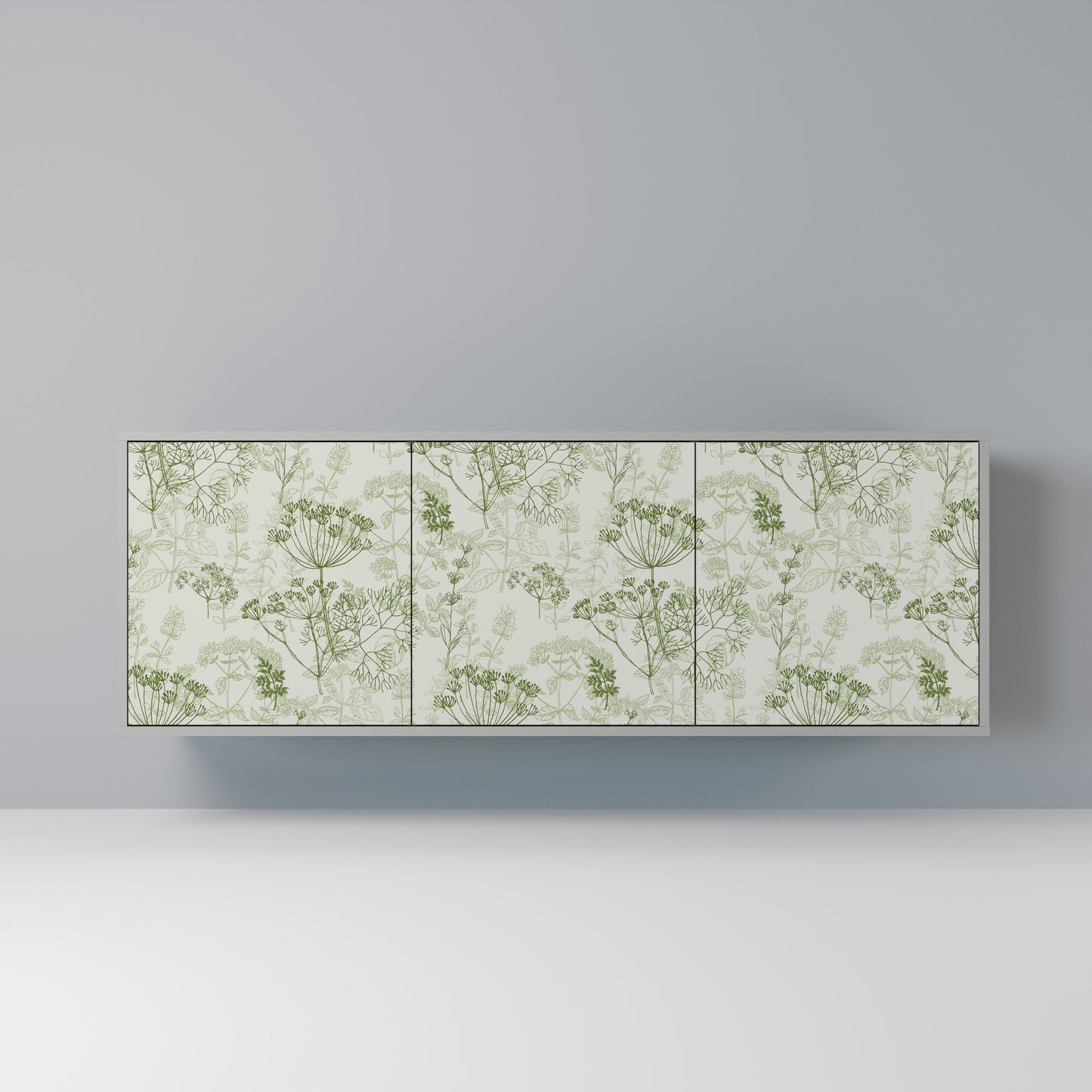 FENNEL BALDACHIN 3-Door Sideboard in Grey Finish