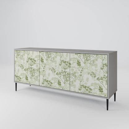 FENNEL BALDACHIN 3-Door Sideboard in Grey Finish