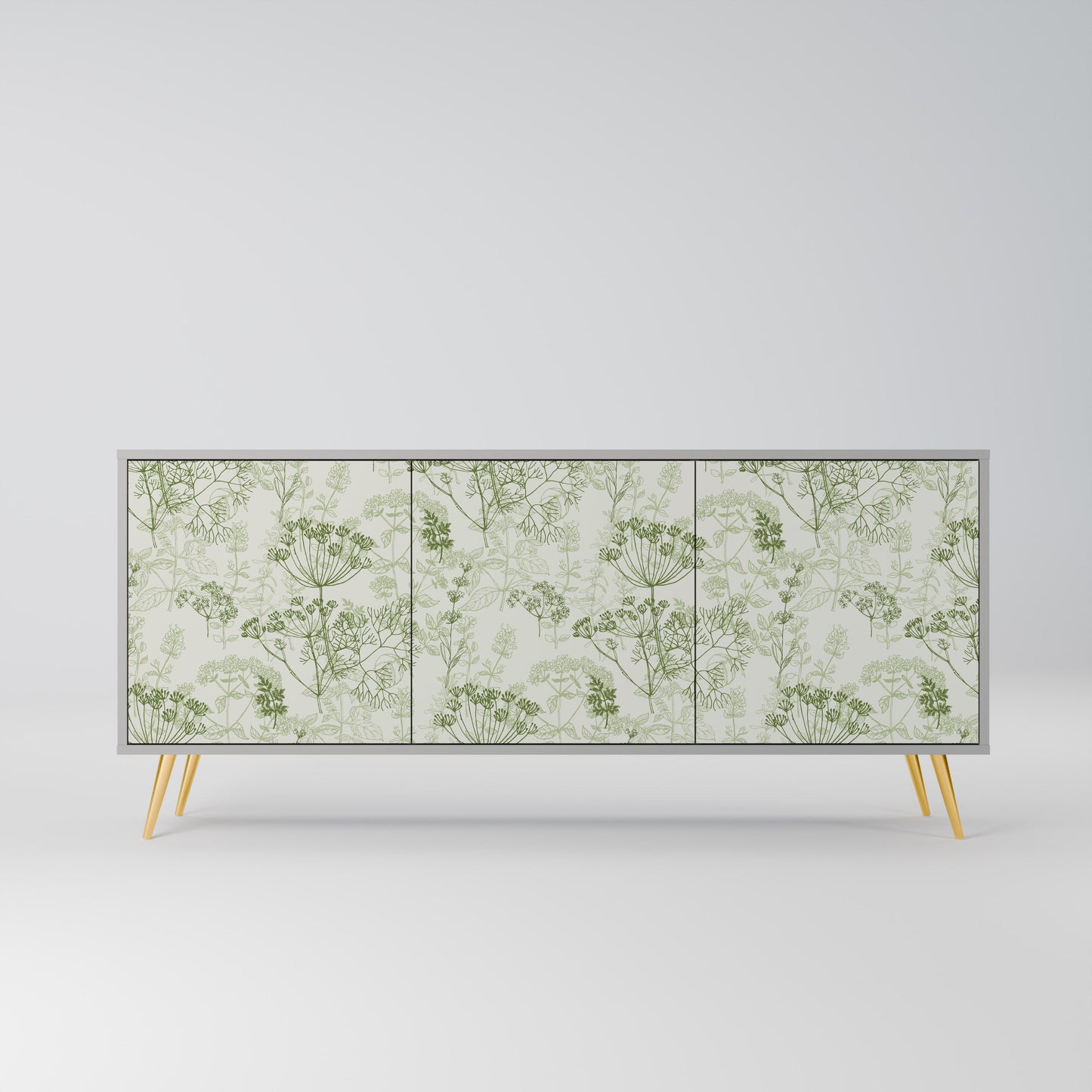 FENNEL BALDACHIN 3-Door Sideboard in Grey Finish