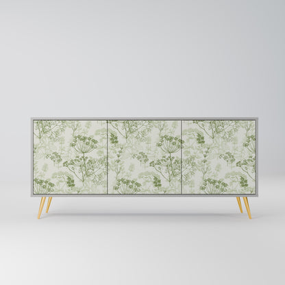 FENNEL BALDACHIN 3-Door Sideboard in Grey Finish