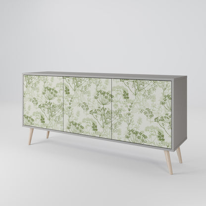 FENNEL BALDACHIN 3-Door Sideboard in Grey Finish