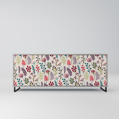 AUTUMN SUNDRIES 3-Door Sideboard in Grey Finish