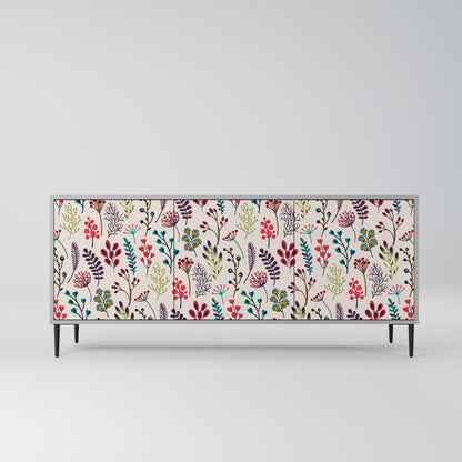 AUTUMN SUNDRIES 3-Door Sideboard in Grey Finish