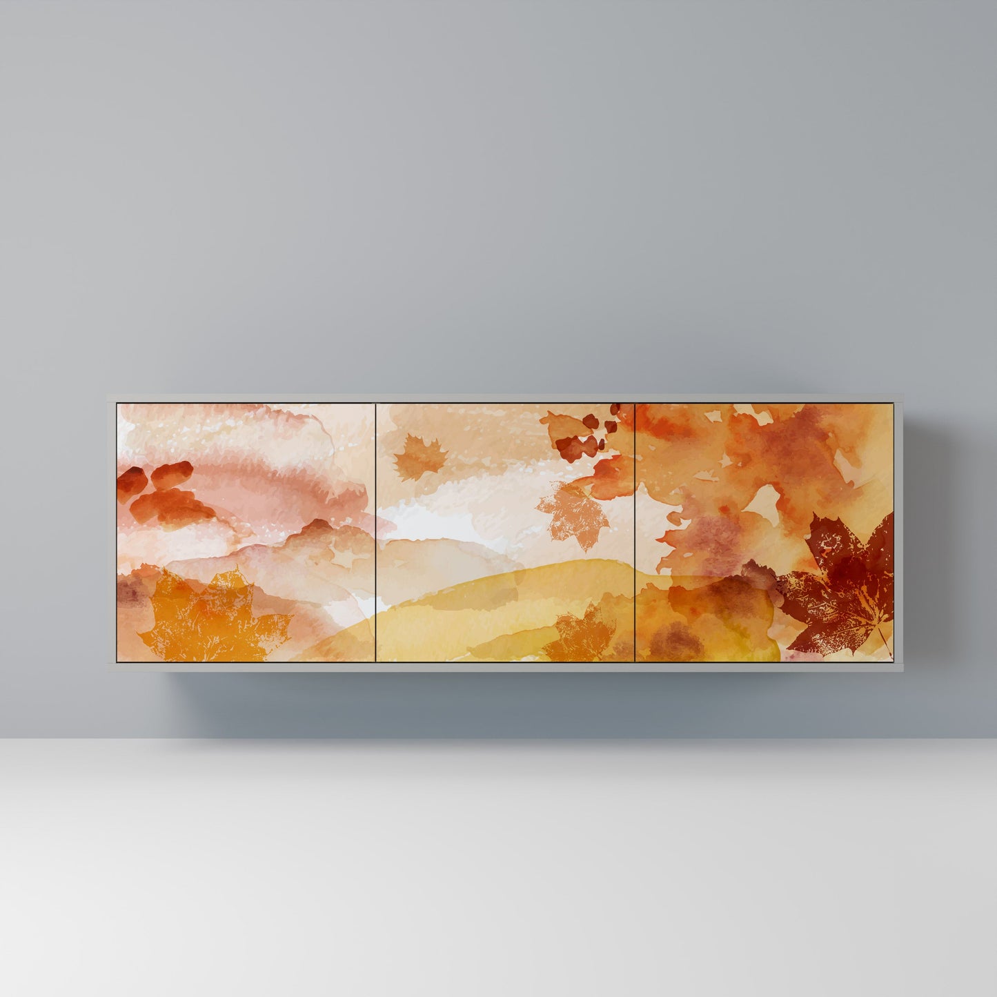 TRACES OF AUTUMN 3-Door Sideboard in Grey Finish