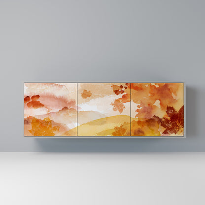 TRACES OF AUTUMN 3-Door Sideboard in Grey Finish