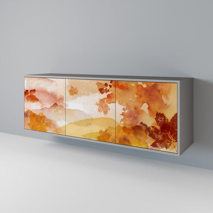 TRACES OF AUTUMN 3-Door Sideboard in Grey Finish