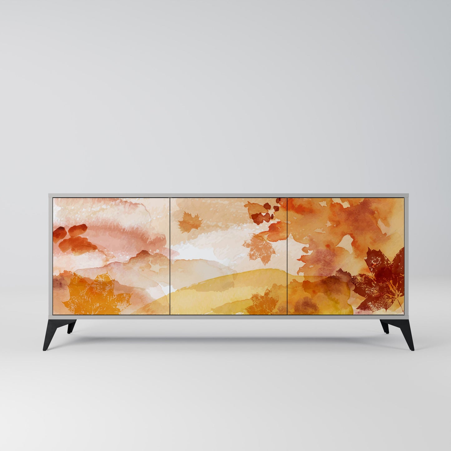 TRACES OF AUTUMN 3-Door Sideboard in Grey Finish