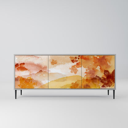 TRACES OF AUTUMN 3-Door Sideboard in Grey Finish