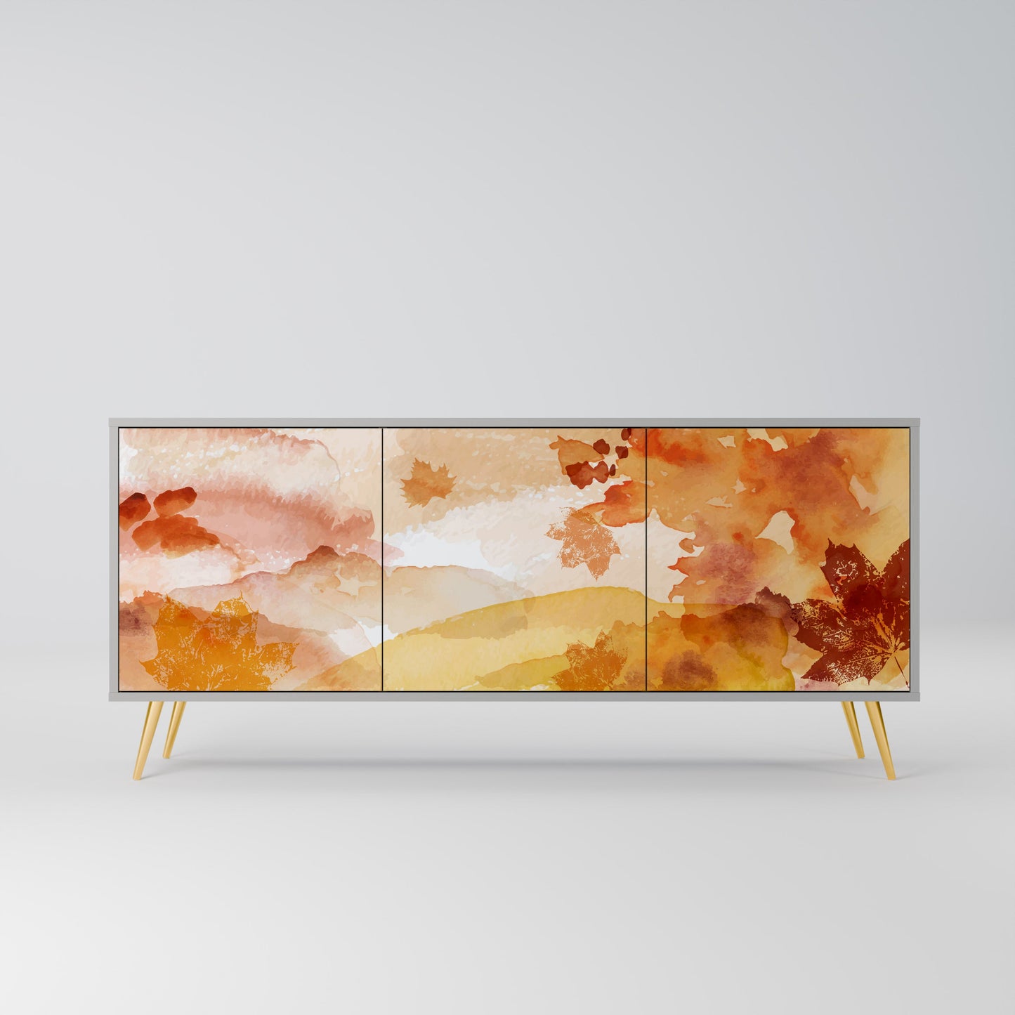 TRACES OF AUTUMN 3-Door Sideboard in Grey Finish