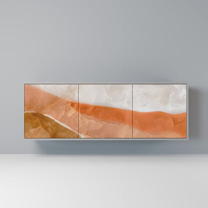 SANDHILLS SPLENDOUR 3-Door Sideboard in Grey Finish