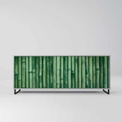 NATURAL GREEN 3-Door Sideboard in Grey Finish