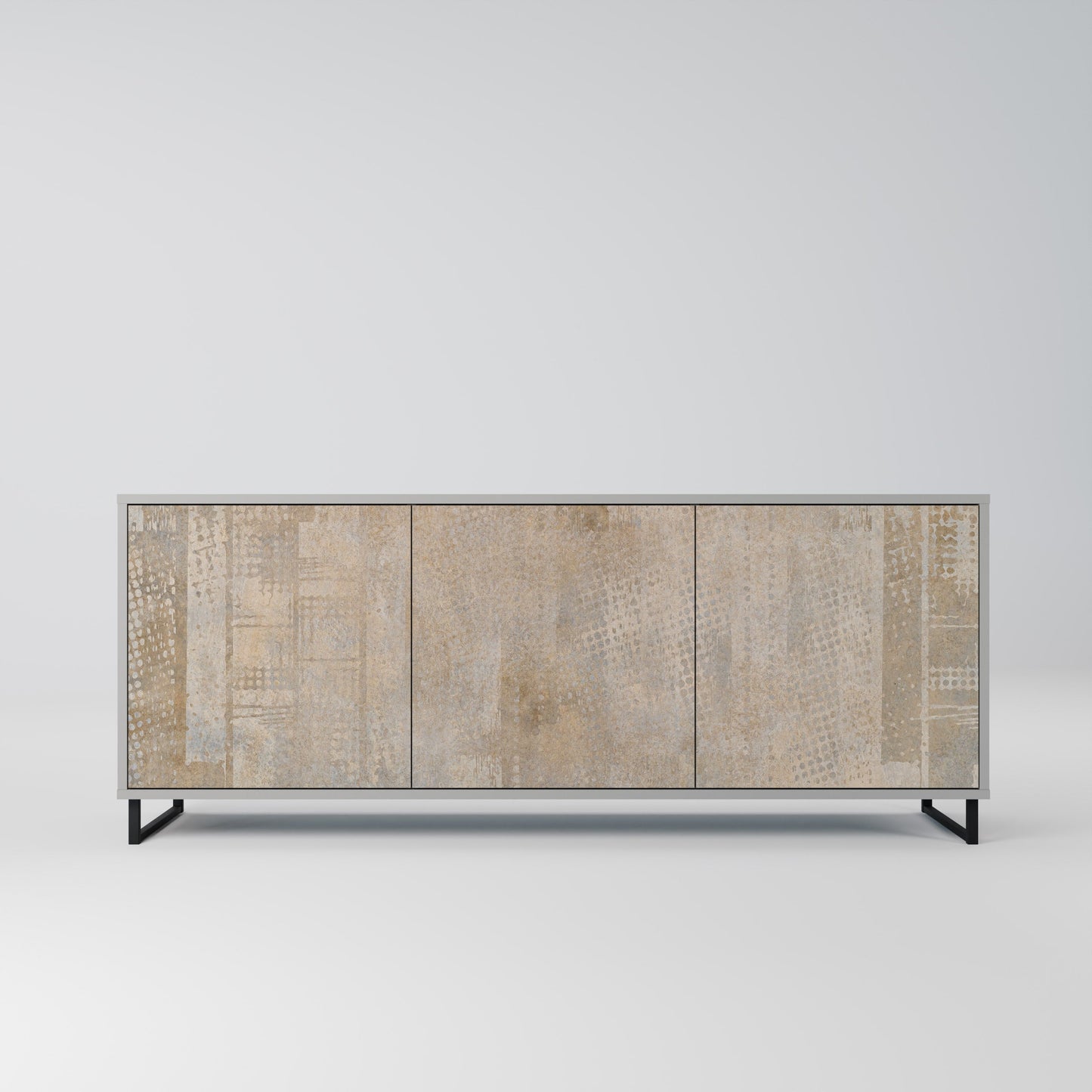 SCREEN ERROR 3-Door Sideboard in Grey Finish