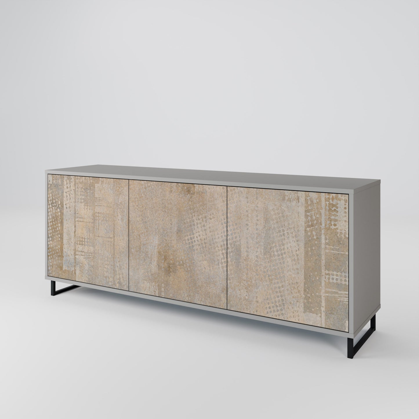 SCREEN ERROR 3-Door Sideboard in Grey Finish