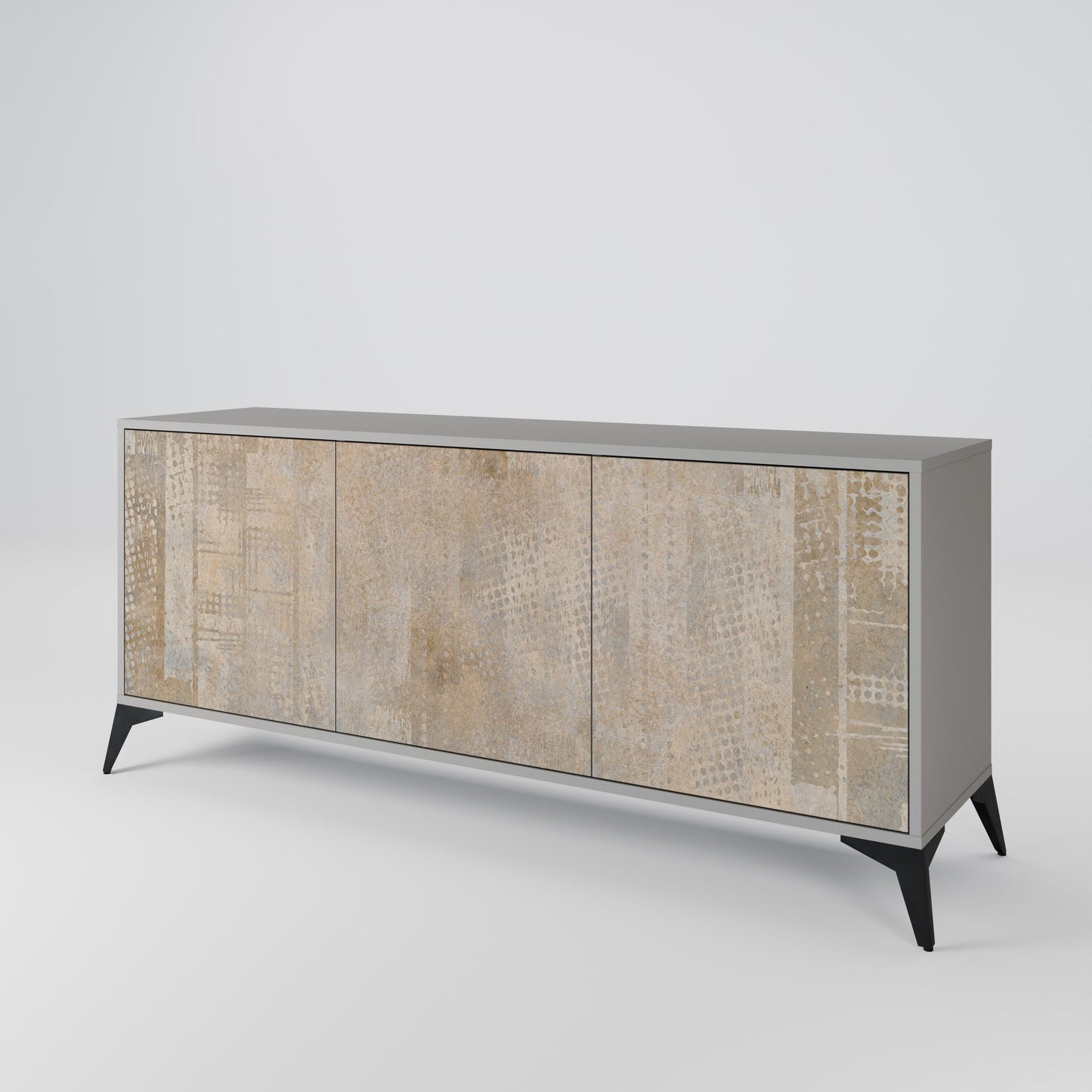 SCREEN ERROR 3-Door Sideboard in Grey Finish