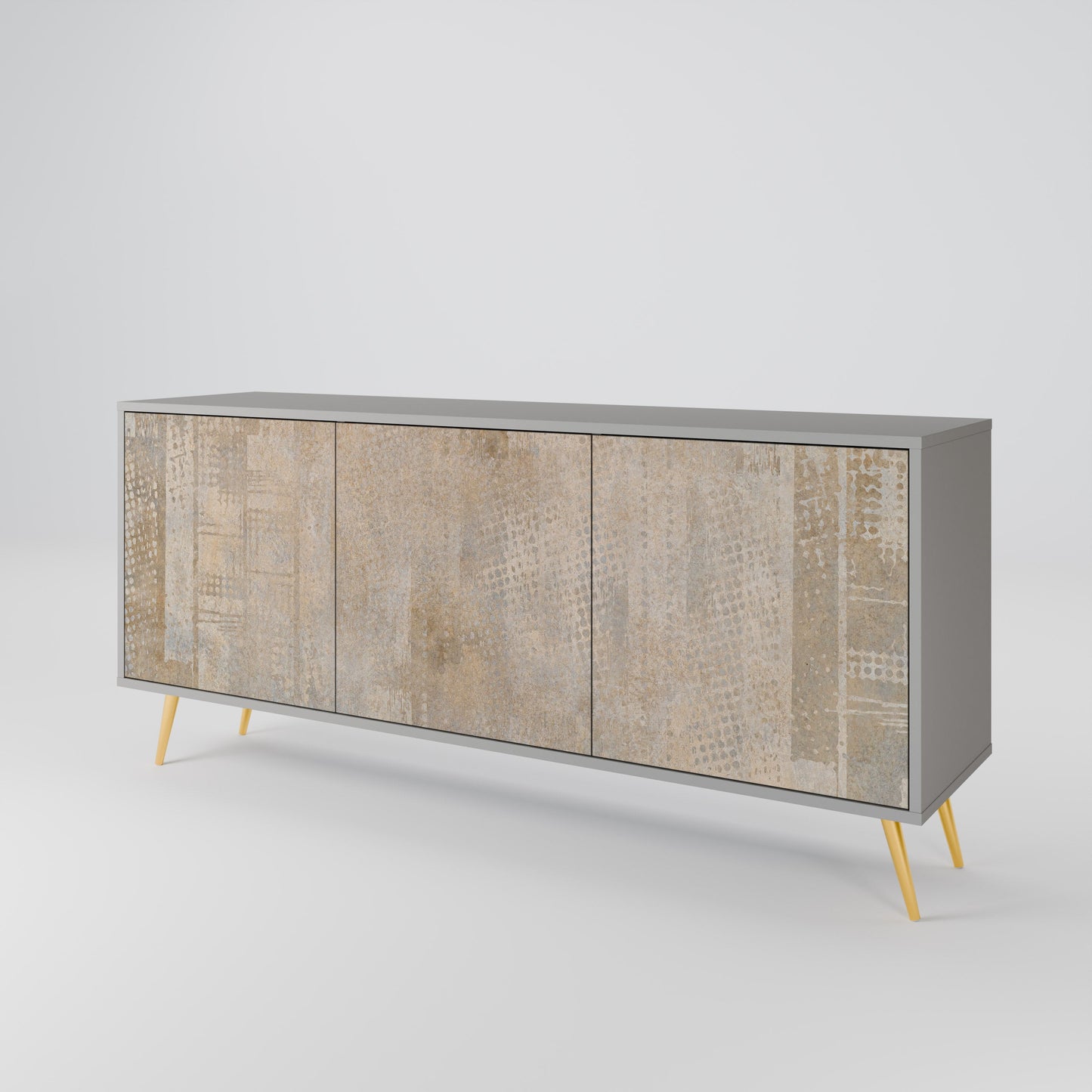 SCREEN ERROR 3-Door Sideboard in Grey Finish
