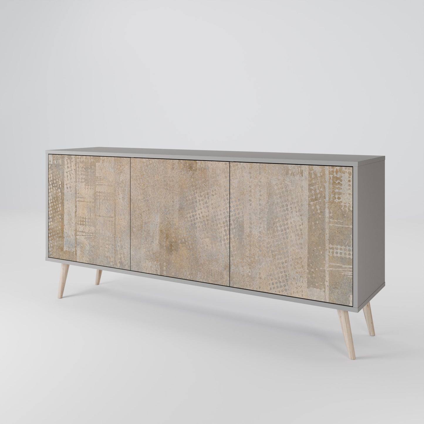 SCREEN ERROR 3-Door Sideboard in Grey Finish