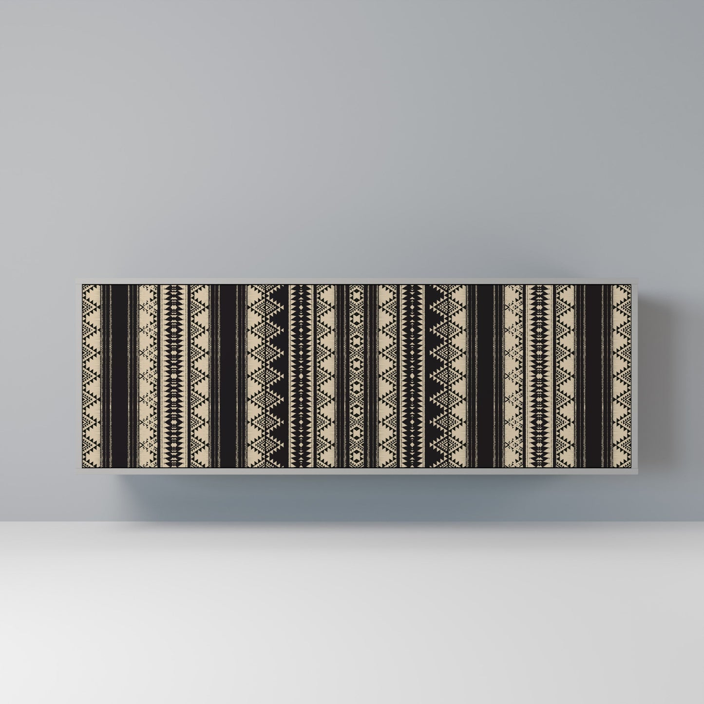 AZTEC 3-Door Sideboard in Grey Finish