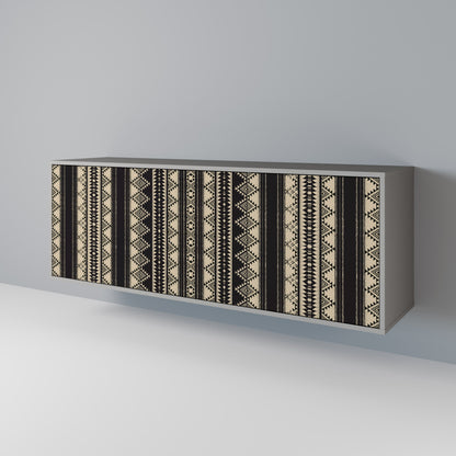 AZTEC 3-Door Sideboard in Grey Finish