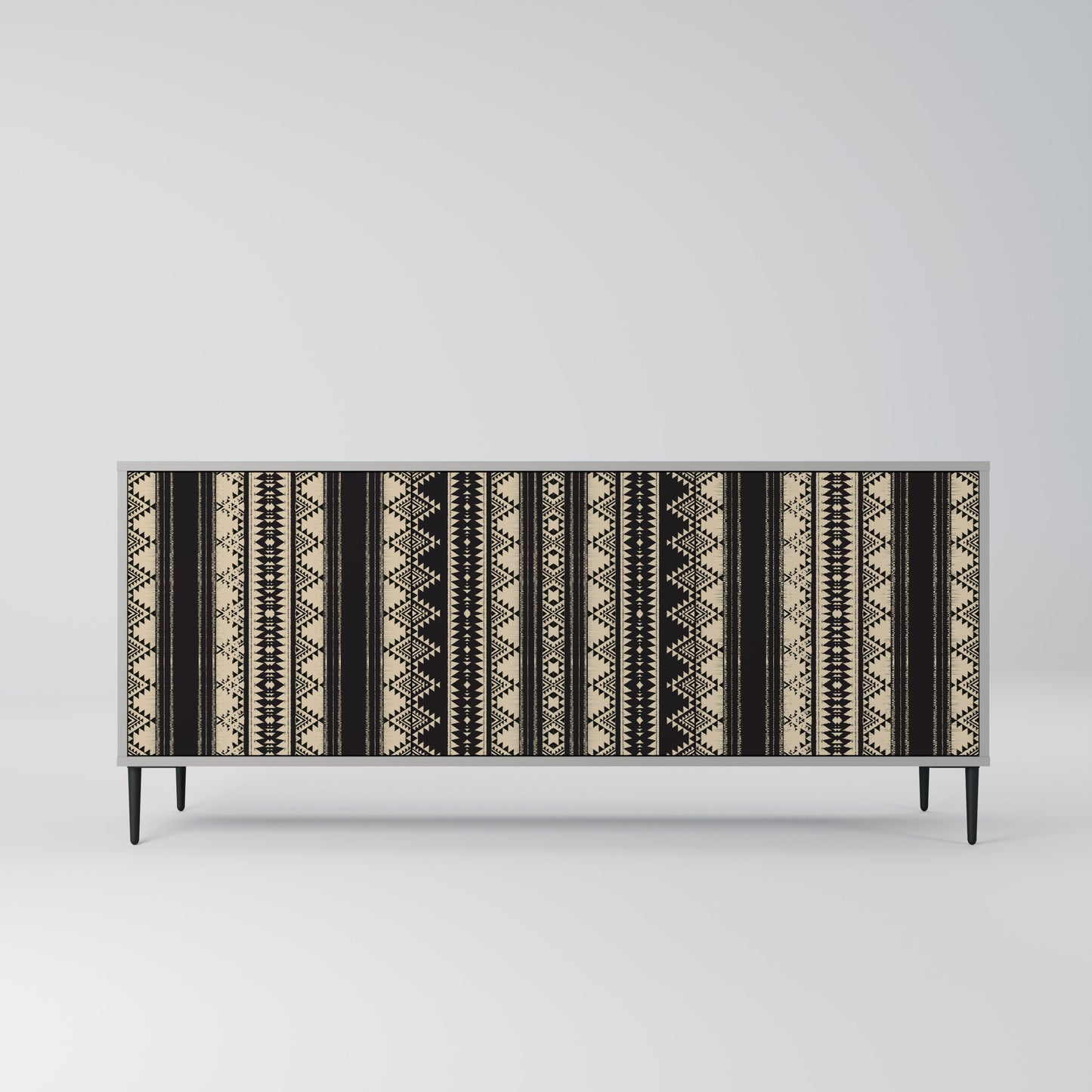 AZTEC 3-Door Sideboard in Grey Finish