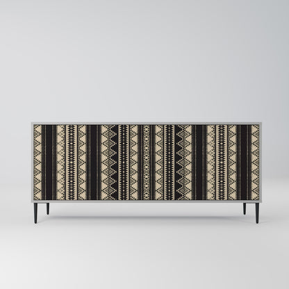 AZTEC 3-Door Sideboard in Grey Finish