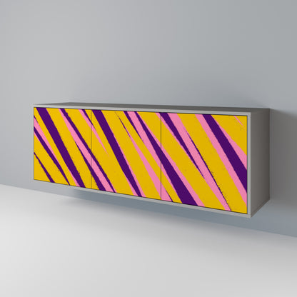 DREAMS COME TRUE 3-Door Sideboard in Grey Finish