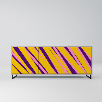 DREAMS COME TRUE 3-Door Sideboard in Grey Finish