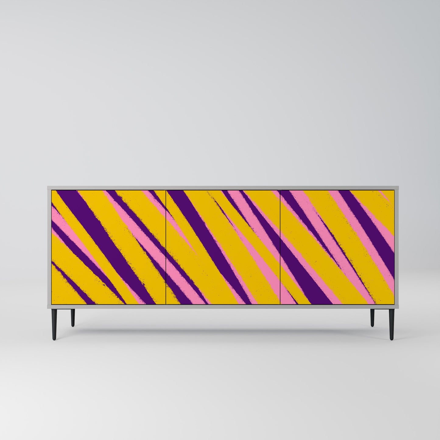 DREAMS COME TRUE 3-Door Sideboard in Grey Finish