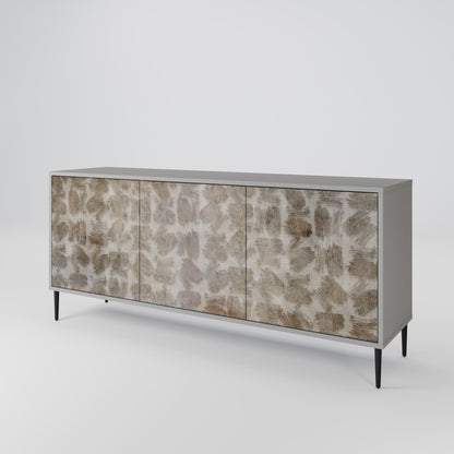 SLIGHTLY BLURRED 3-Door Sideboard in Grey Finish