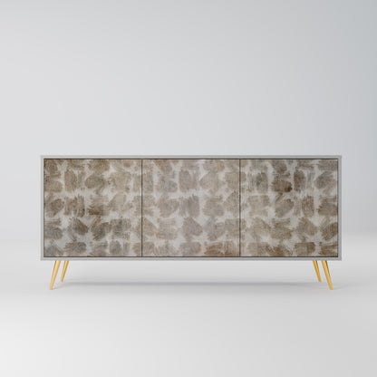 SLIGHTLY BLURRED 3-Door Sideboard in Grey Finish