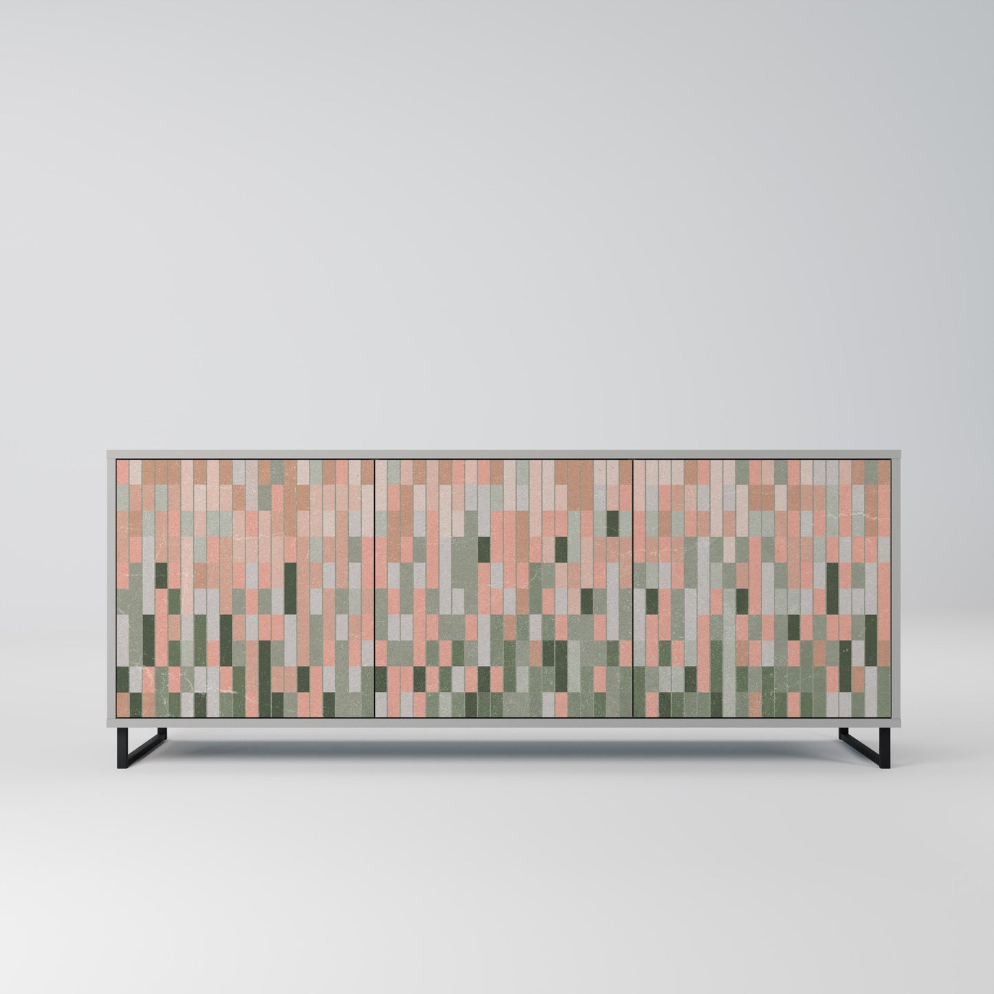 BUILDING THE FUTURE 3-Door Sideboard in Grey Finish