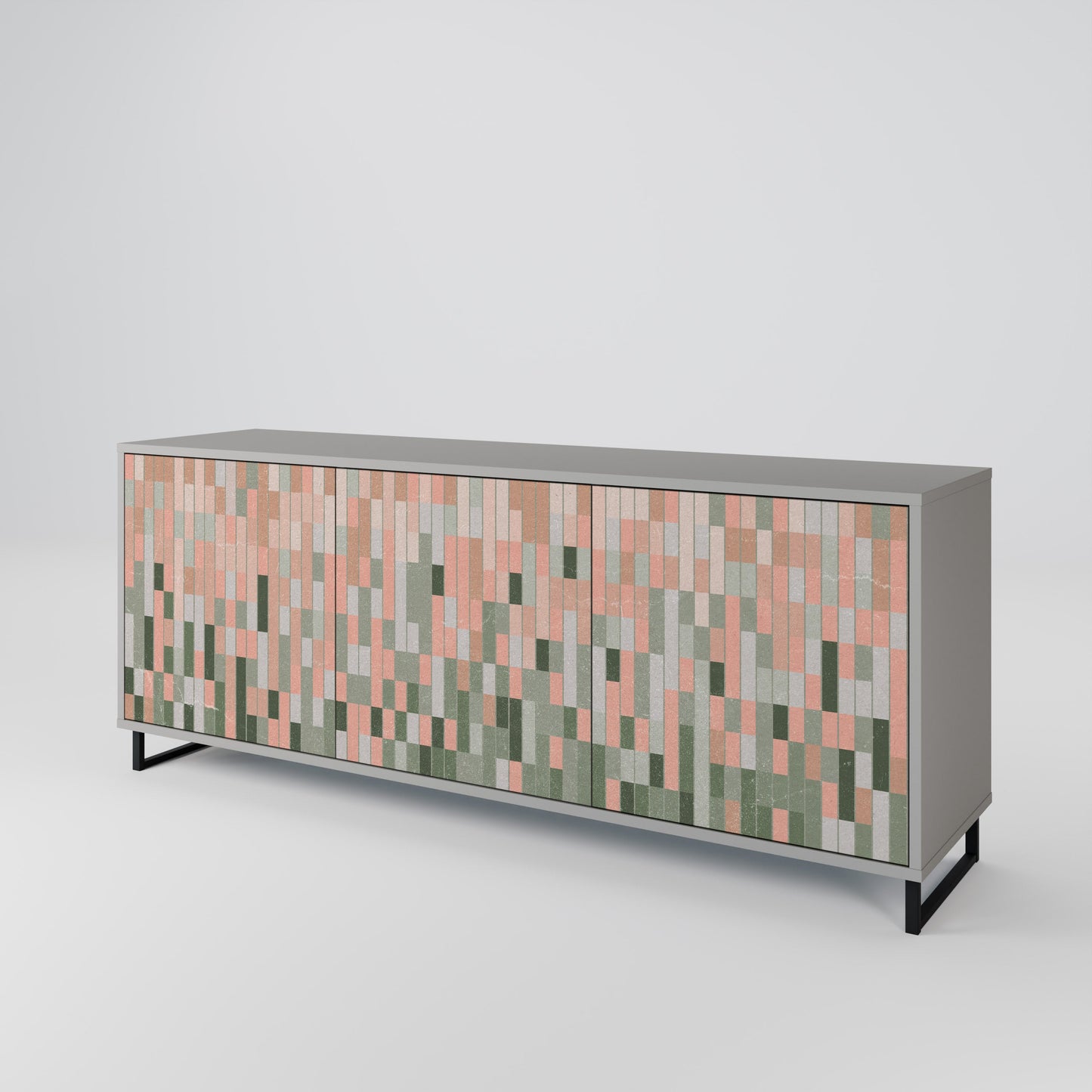 BUILDING THE FUTURE 3-Door Sideboard in Grey Finish