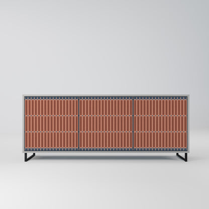 HYPNOTIC GATE 3-Door Sideboard in Grey Finish