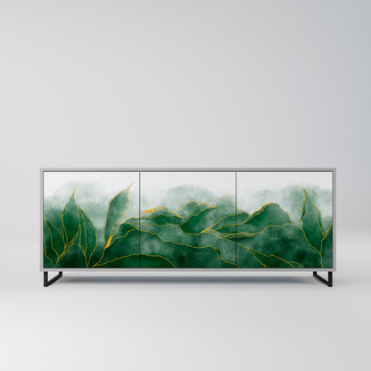 EXPENSIVE NATURE 3-Door Sideboard in Grey Finish