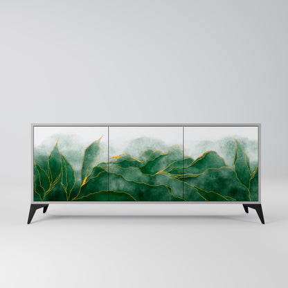 EXPENSIVE NATURE 3-Door Sideboard in Grey Finish