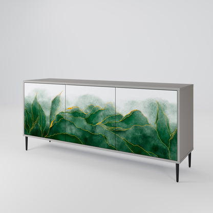 EXPENSIVE NATURE 3-Door Sideboard in Grey Finish