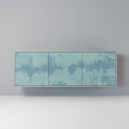 SKY WASH 3-Door Sideboard in Grey Finish