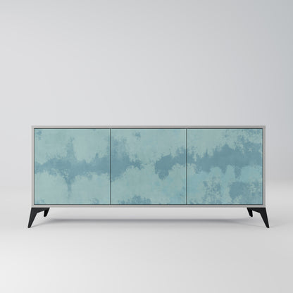 SKY WASH 3-Door Sideboard in Grey Finish